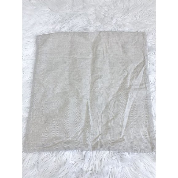 Pottery Barn Accents Pottery Barn White Hopsack Weave Knit Linen